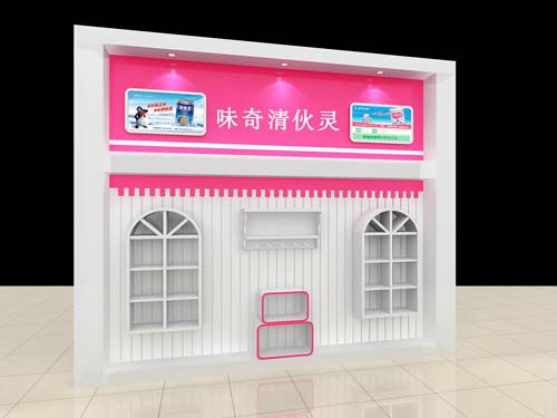 味奇清伙灵儿童服装店展柜